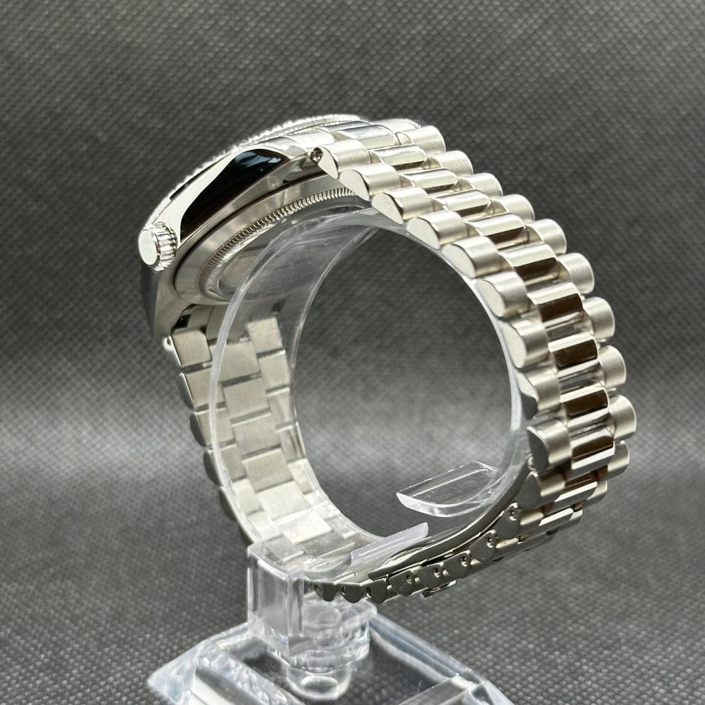 Seiko Mod Day-Date Green Roman Dial