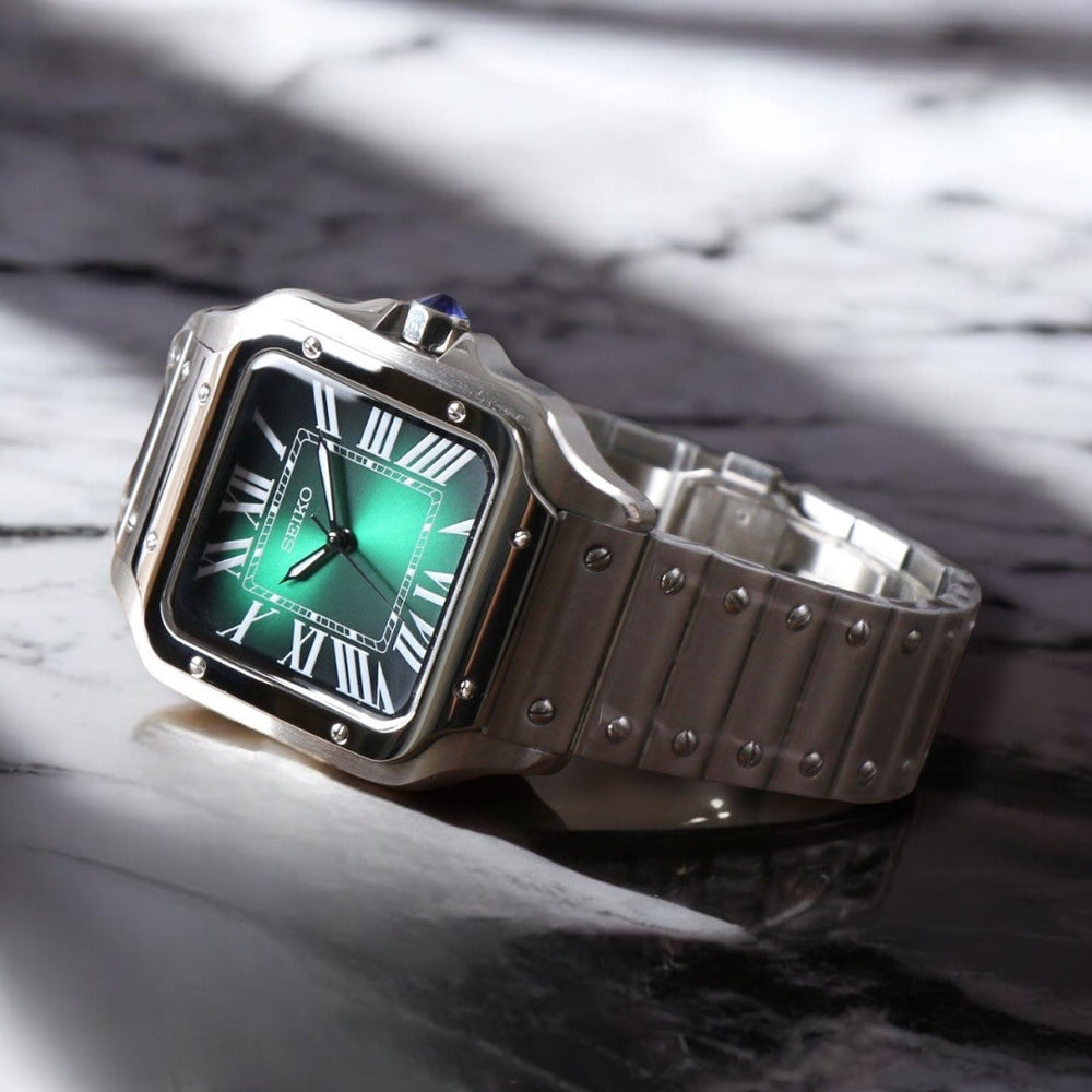 Seiko Mod Santos Green Dial