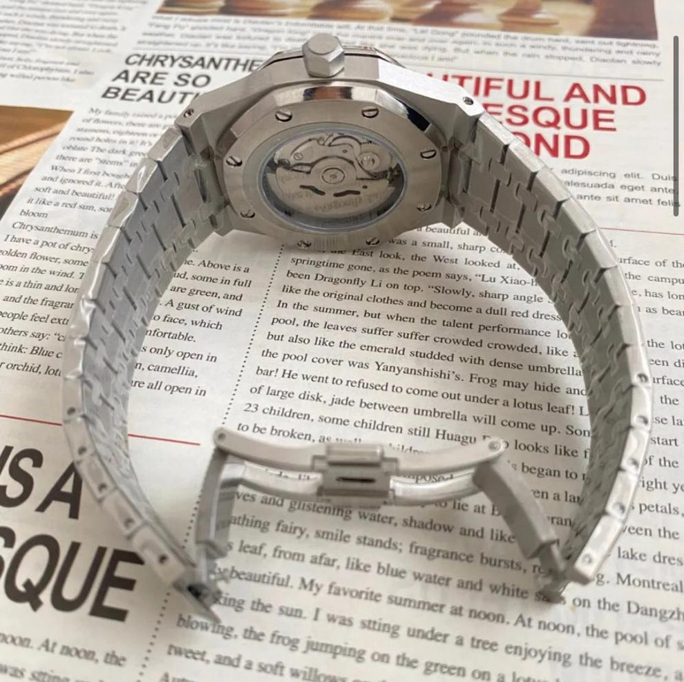 SEIKO MOD Royal Oak Black Dial