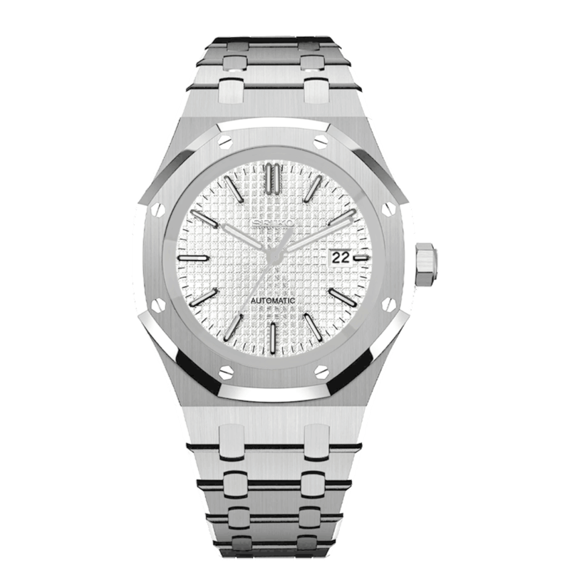 Seiko Mod Royal Oak White Dial