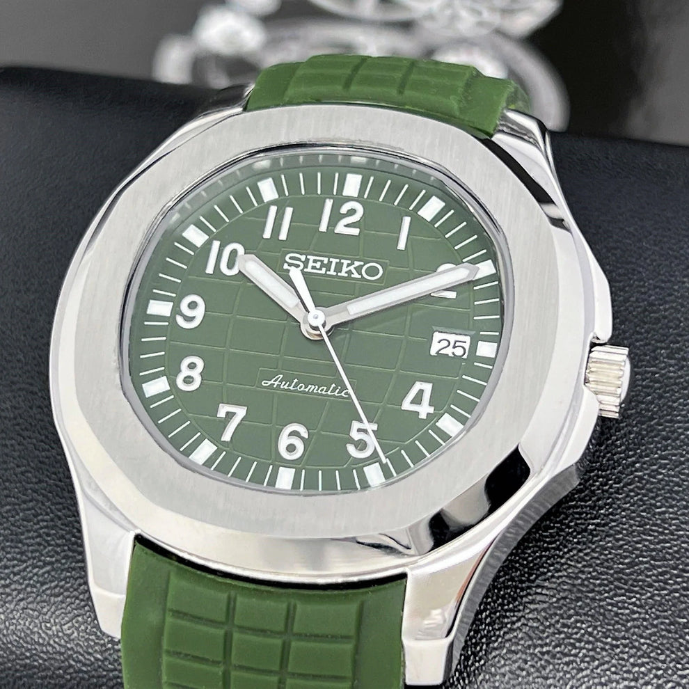 Seiko Mod Aquanaut Green Dial