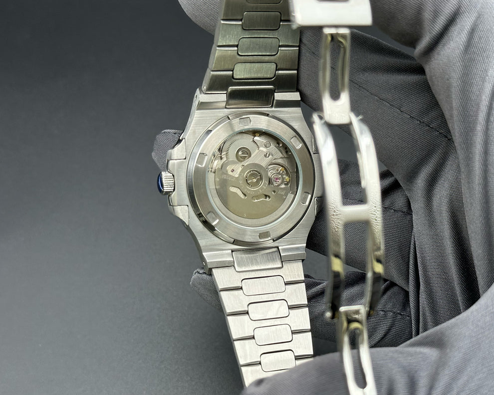 Seiko Mod Nautilus Open Heart Blue