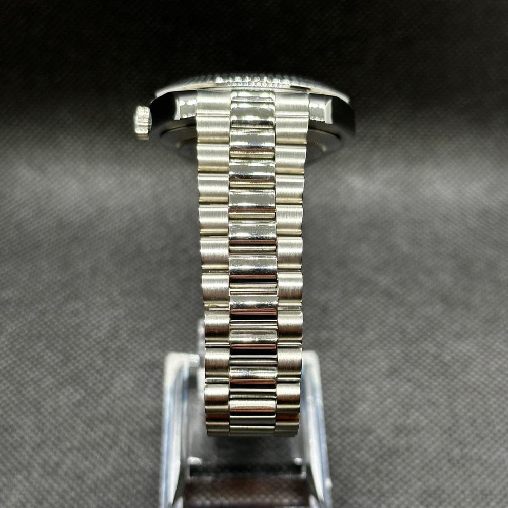 Seiko Mod Day-Date Green Roman Dial