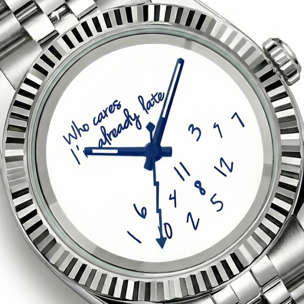 Seiko Mod Datejust Who Cares I'm already late