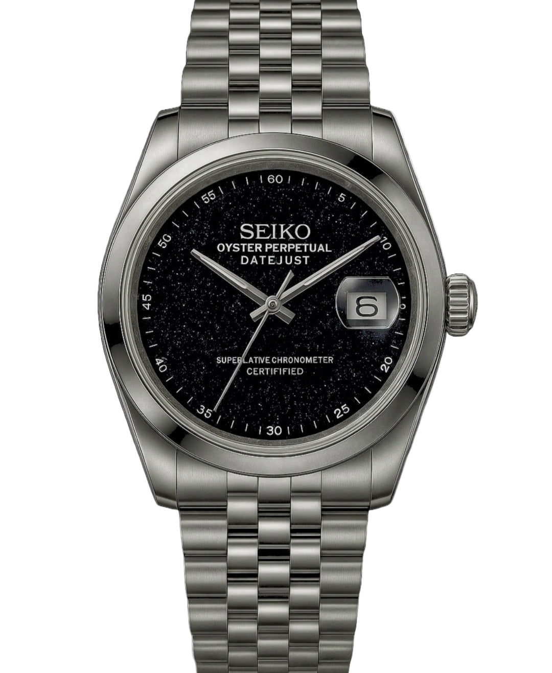 Seiko Mod Datejust Galactic Galaxy Burst